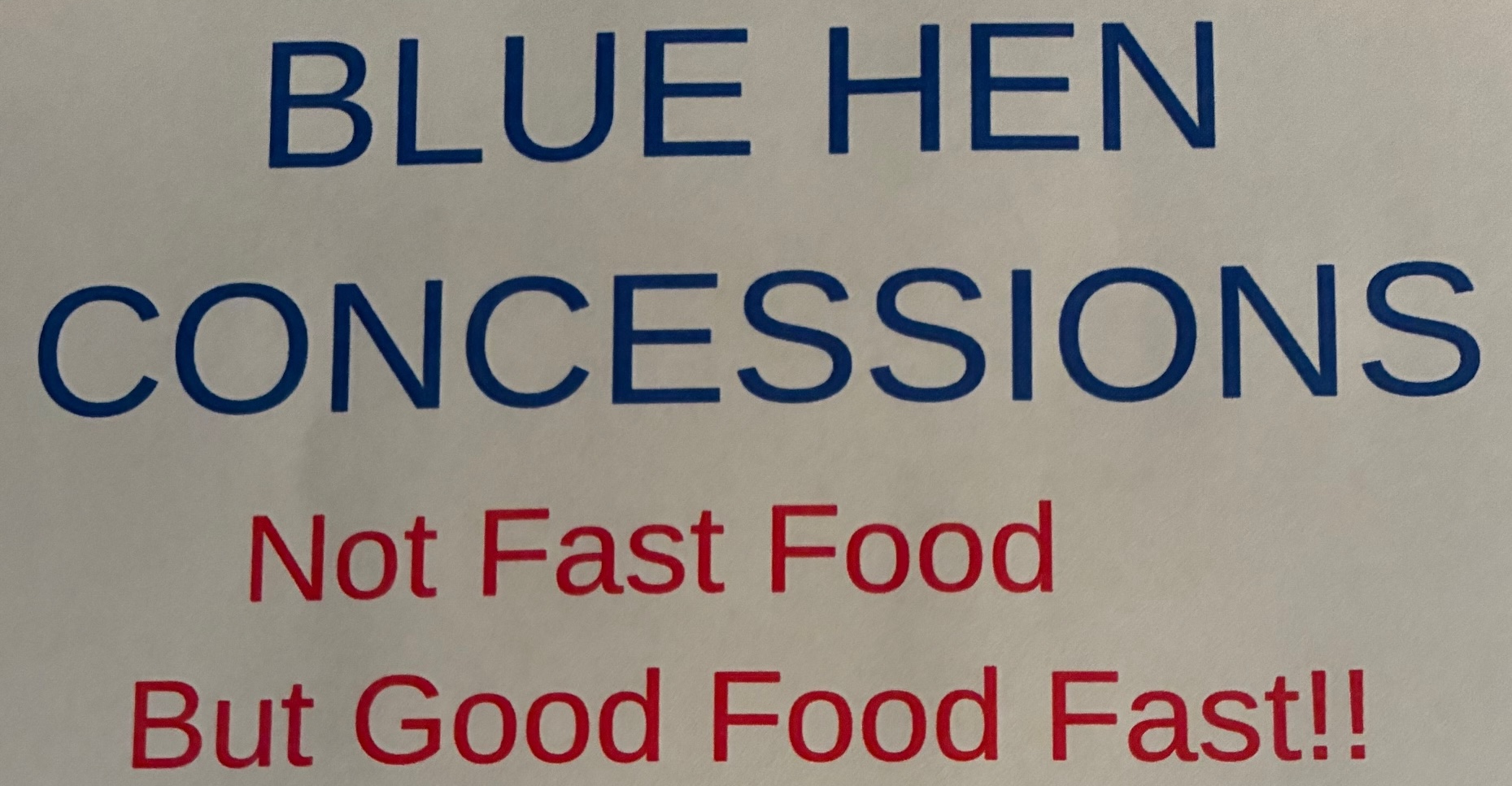 Blue Hen Concessions